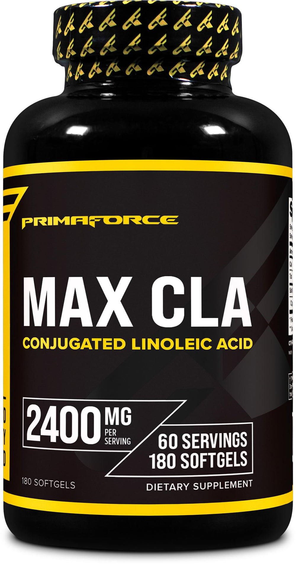 Primaforce CLA bottle - front view with label