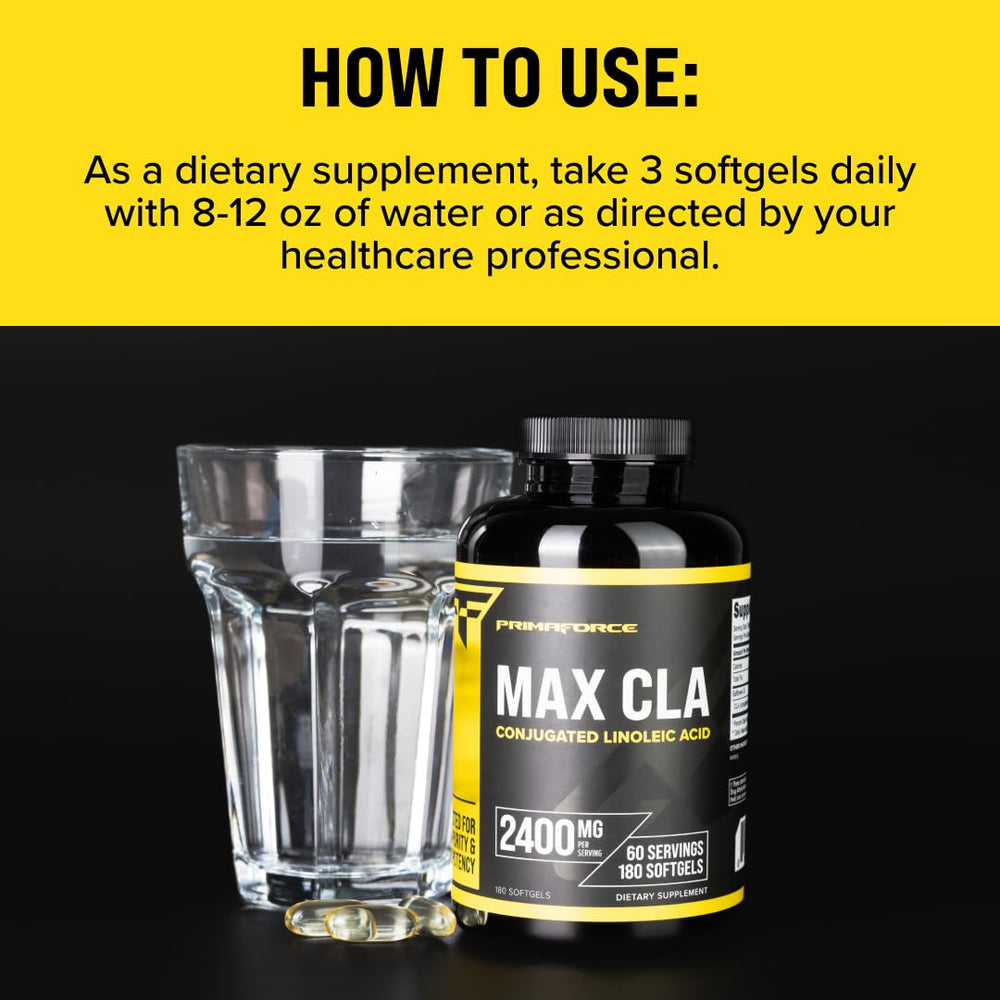 Lab-tested potency and purity seal on Primaforce CLA packaging