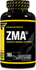 Primaforce ZMA bottle - front view, 180 capsules