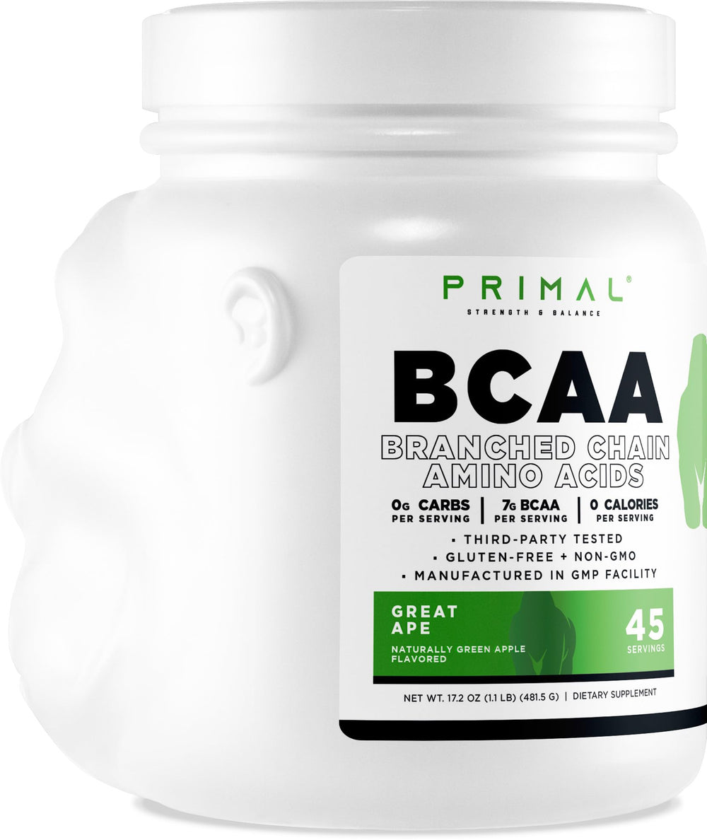 Ingredients and nutrition details of Primal BCAA Powder Great Ape