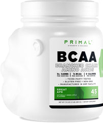 Ingredients and nutrition details of Primal BCAA Powder Great Ape