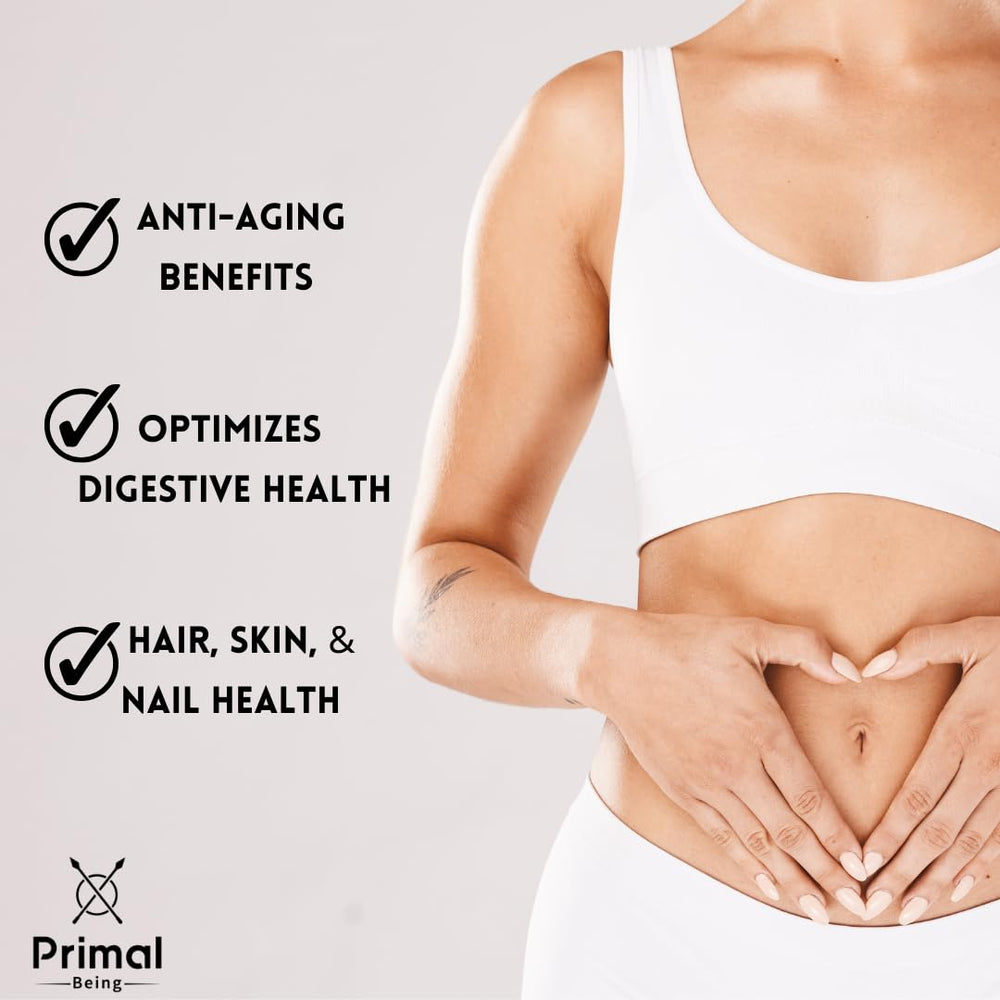 Primal Being Colostrum powder package and resealable bag