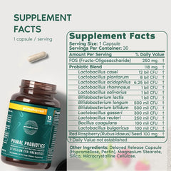 Primal Harvest Probiotics capsules close-up for easy daily use.