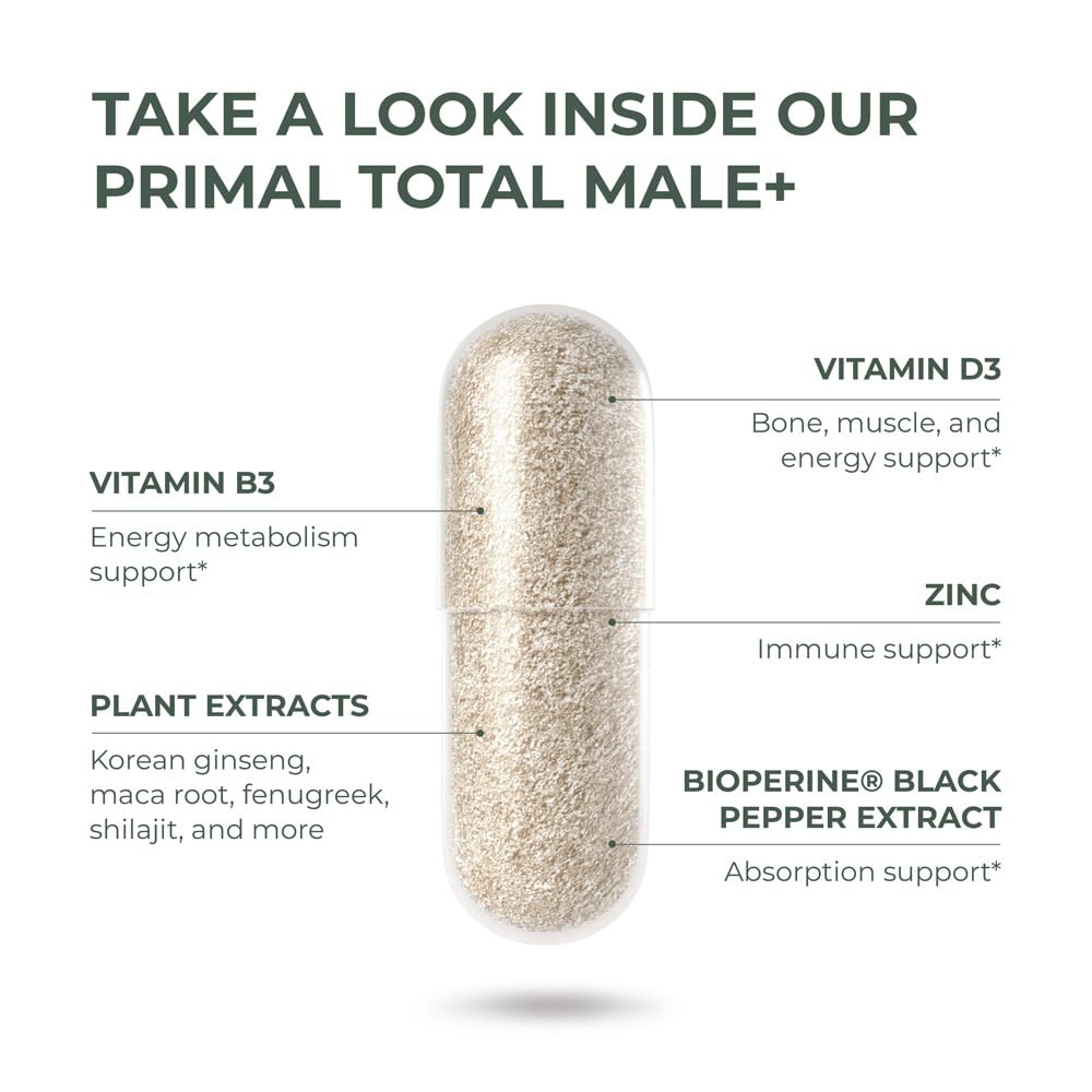 Primal Harvest Total Male+ vitamin D3 and boron focus.