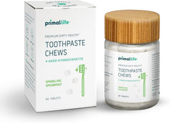 Jar of Primal Life Organics Dirty Mouth Chews in Sparkling Spearmint