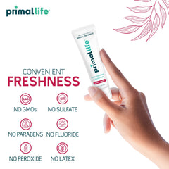4 oz toothpaste tube with peppermint flavor branding