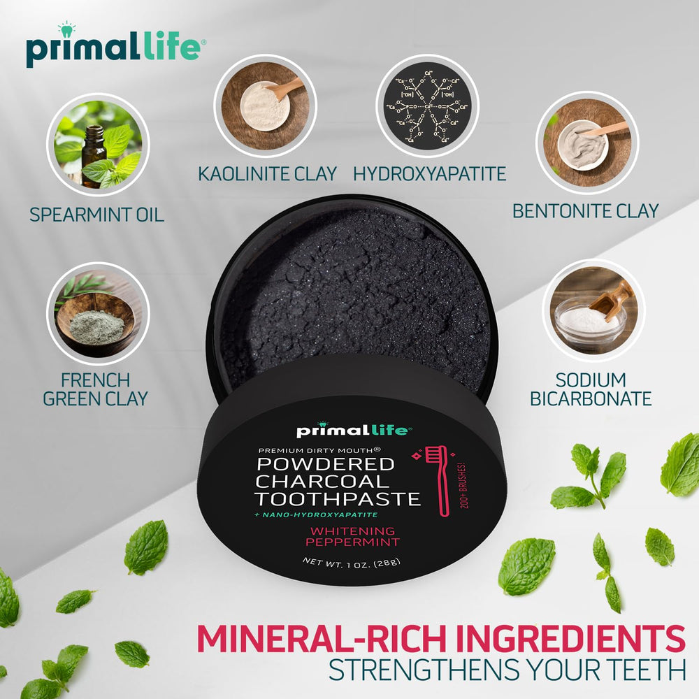 Bentonite and kaolin clay ingredients in powder form