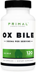 Primal Ox Bile bottle with 120 capsules