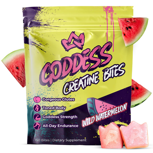 Front view of Primal Queen Goddess Creatine Gummies bottle