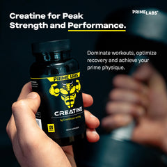 Serving size of 4 capsules for Prime Labs Creatine Monohydrate