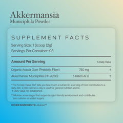 Akkermansia Powder bottle on kitchen counter