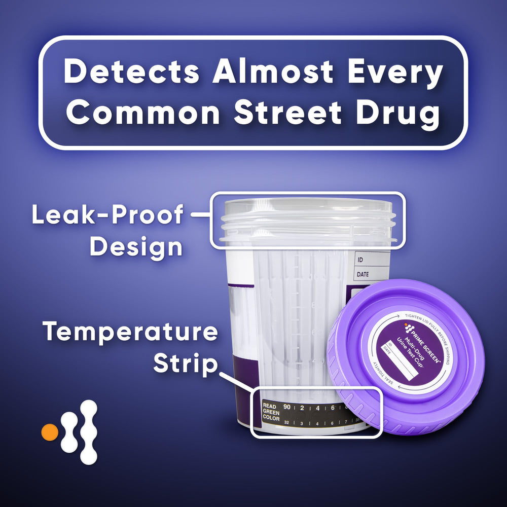 Compact cup design with 16-panel test layout