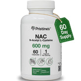 PRISTINE's NAC 600mg bottle front view