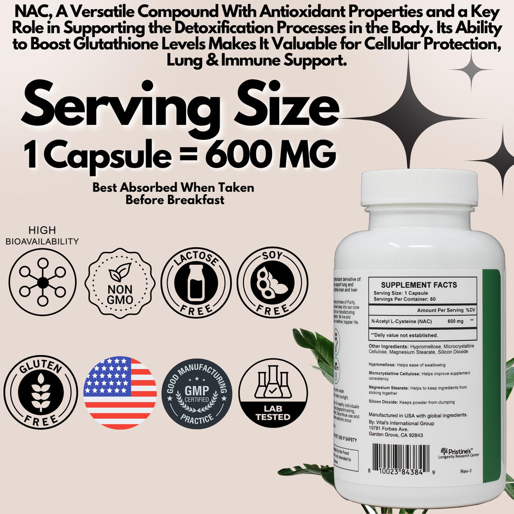 N-Acetyl L-Cysteine as a glutathione precursor