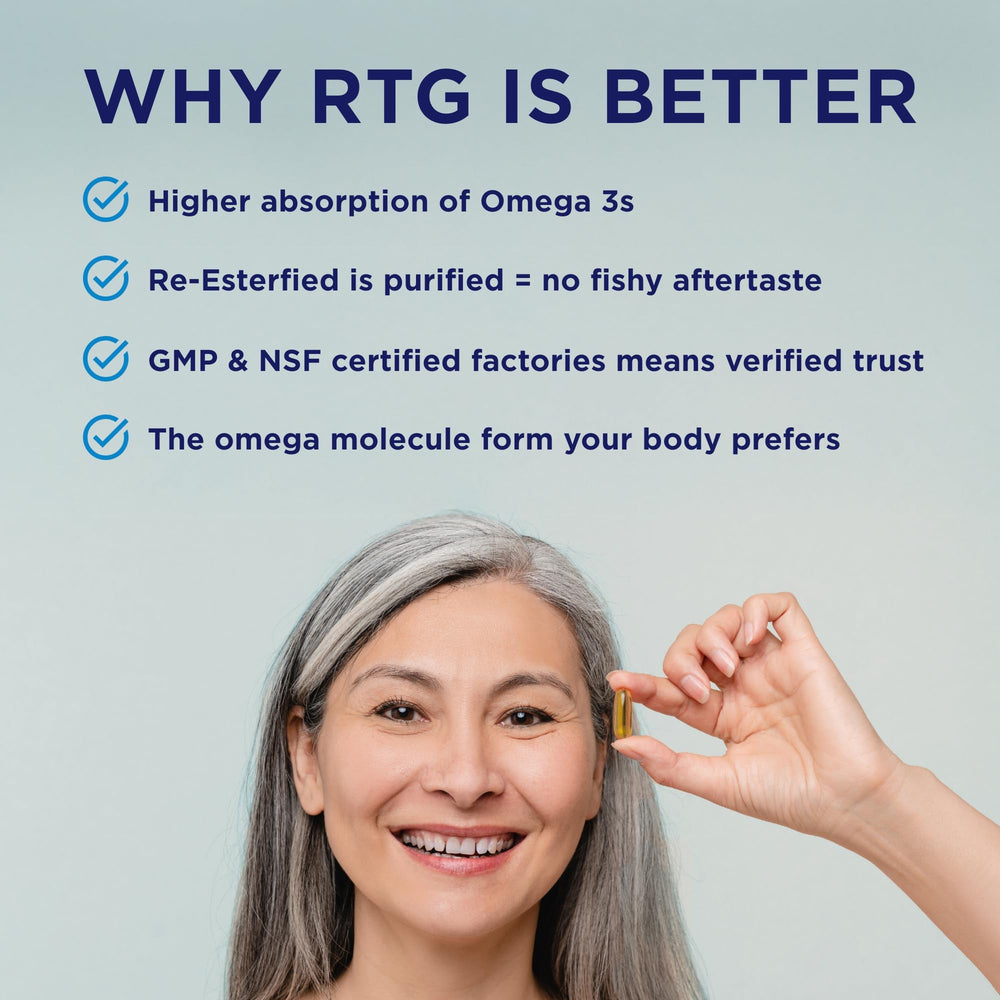PRN DE Omega-3 ratio graphic showing EPA to DHA 3:1 balance.