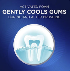 Toothpaste 4.7 oz tube with foam detail