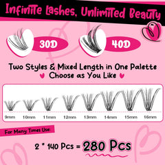 PRO LASHBEAUTY lash bond and seal bottle for quick, durable adhesion.