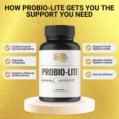 Digestive health concept with gut imagery representing Probio-Lite