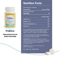 ProBiora packaging back showing key benefits and ingredients
