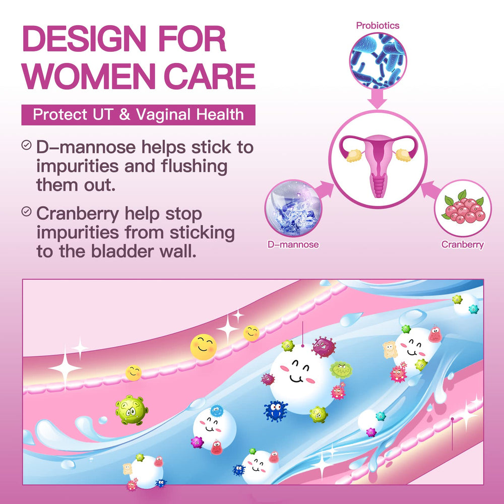 Cranberry and urinary health concept illustration