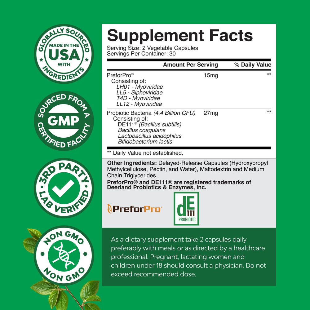 Probiotic capsules for men's digestive health
