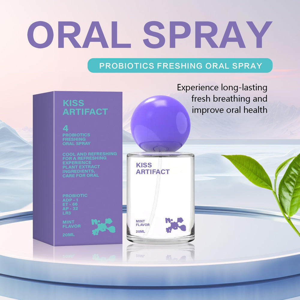 20ml portable probiotic oral spray held in hand