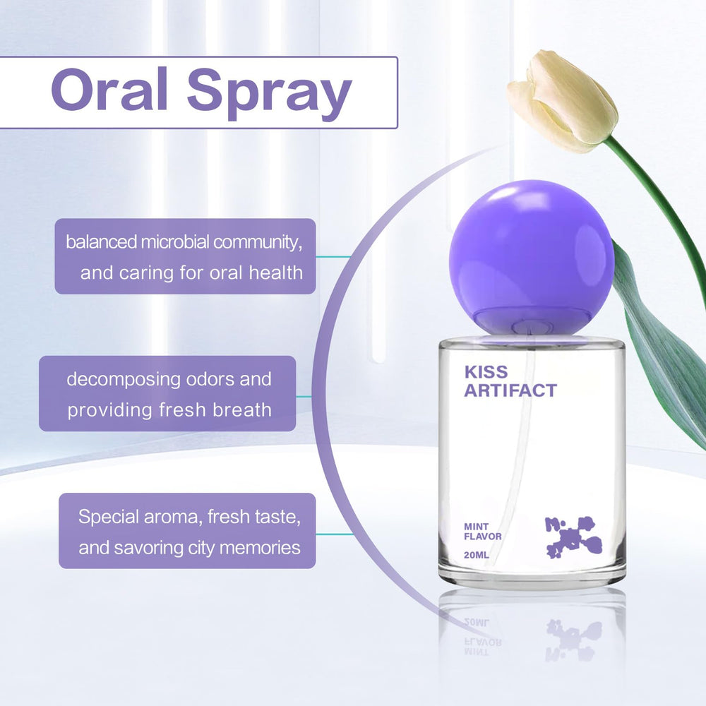 Daily use scenario with probiotic oral spray at work