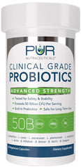 List of 10 probiotic strains included in PUR Nutraceuticals formula