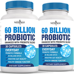 Bottle of Probiotics 60 Billion CFU with Prebiotic Formula