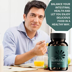 Illustration of 3-in-1 probiotic, prebiotic, and postbiotic blend
