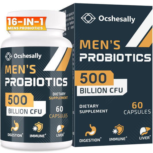 Probiotics for Men bottle with 60 capsules