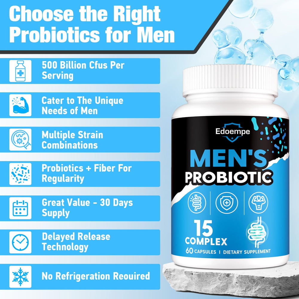 Organic fiber blend with probiotics