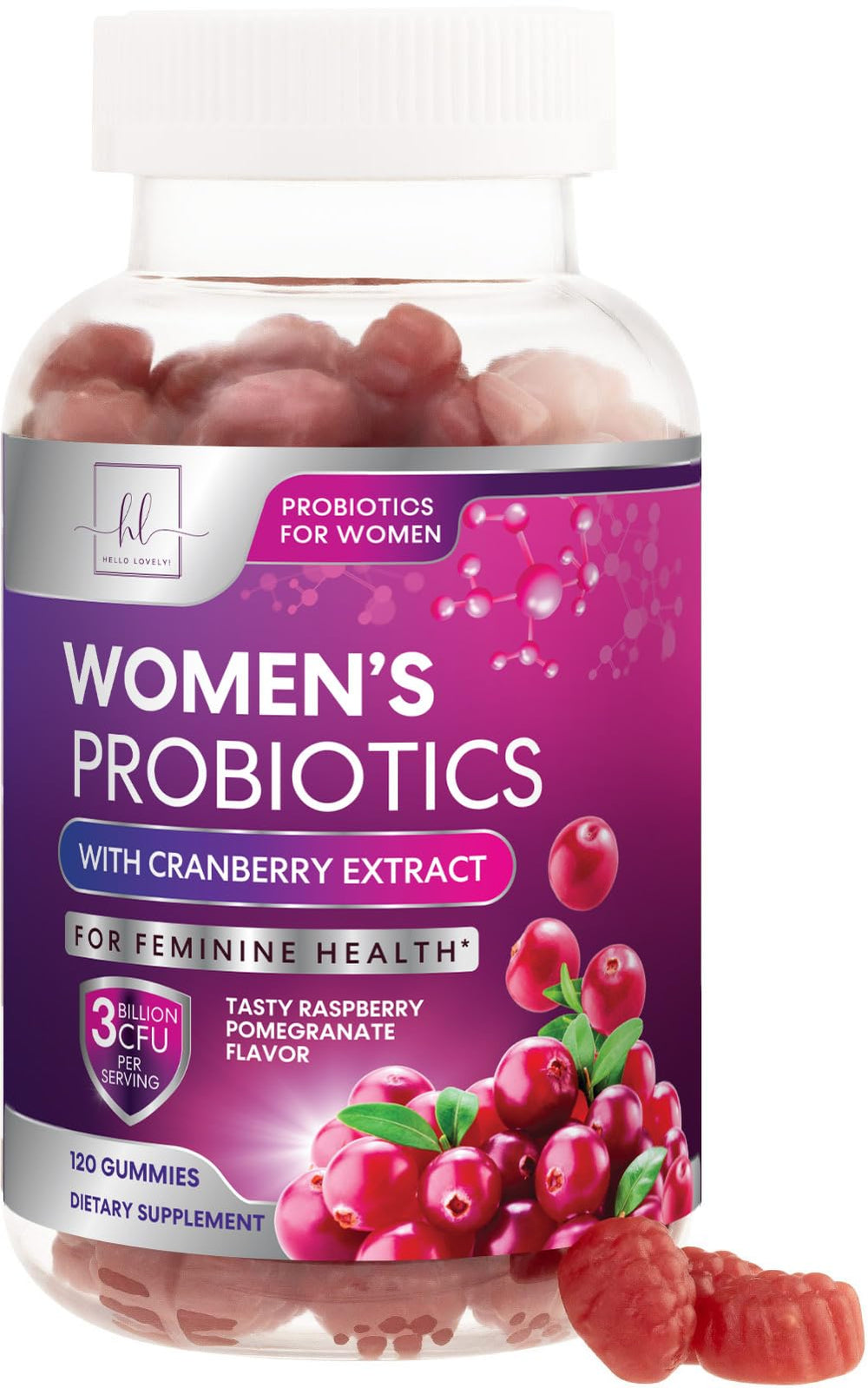 Hero image for Probiotics for Women Gummies with Cranberry - 120 gummies