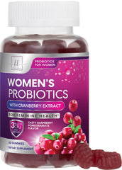 Bottle of Probiotics for Women Gummies with Cranberry - 60 gummies