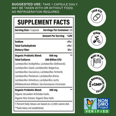 Close-up of probiotic capsules representing 12 strains