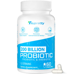 Bottle of Probiotics for Women and Men with 60 capsules