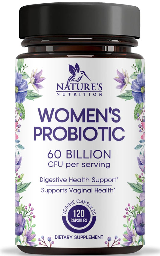 Bottle of Probiotics for Women's Digestive Health