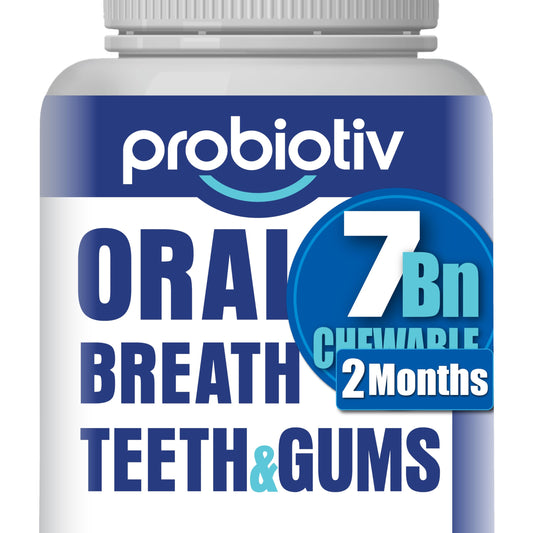 Probiotiv packaging with 7B CFU probiotic chews