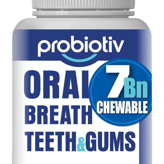 Chewable oral probiotics with 7B CFU for fresh breath