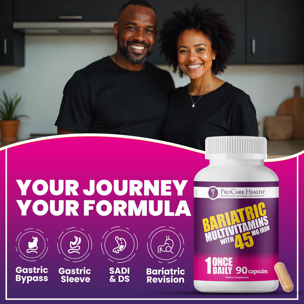 Bariatric multivitamin label showing gluten-free and no artificial colors