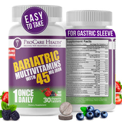ProCare Health Bariatric Multivitamin with Iron 45mg fruit punch chewable — 30 tablets
