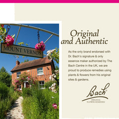 Front view of Bach Sweet Chestnut bottle with flowers