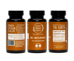 Product label with Be Grounded Lavender Pills