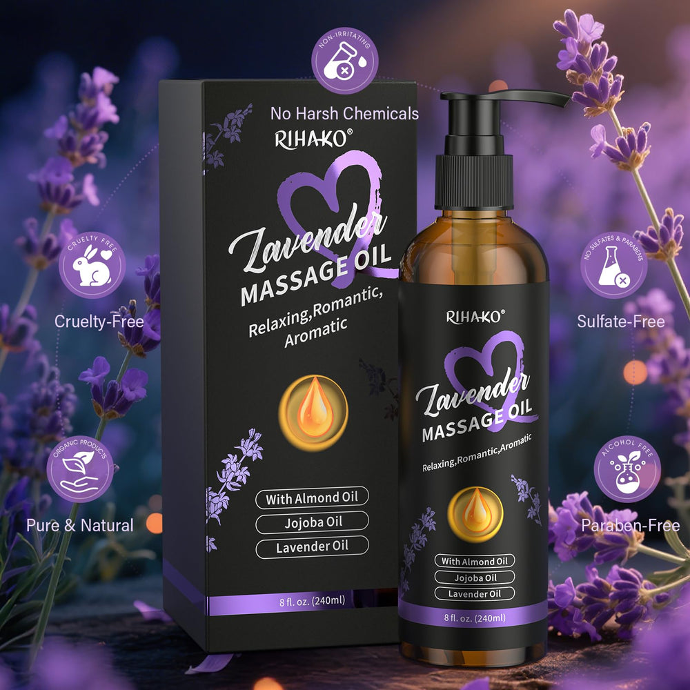 Product packaging showing 8 oz bottle