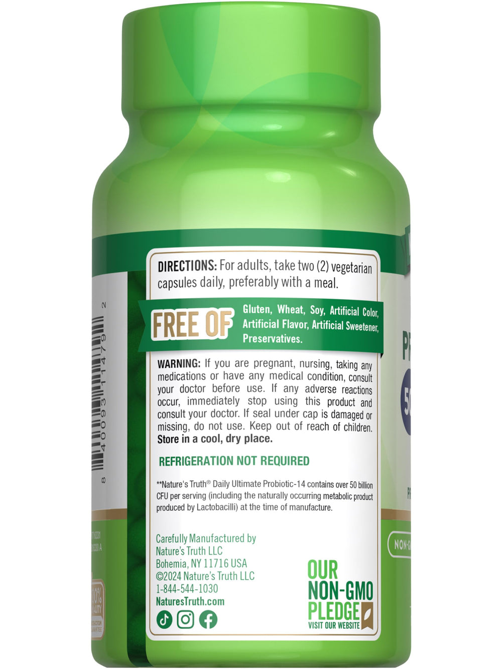 Product packaging for Nature's Truth Probiotic