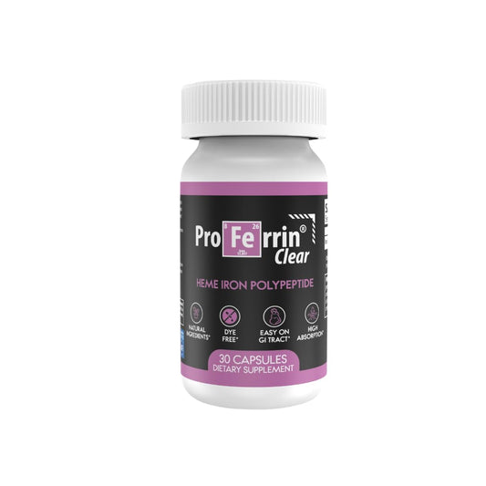 Proferrin Clear 30-count bottle