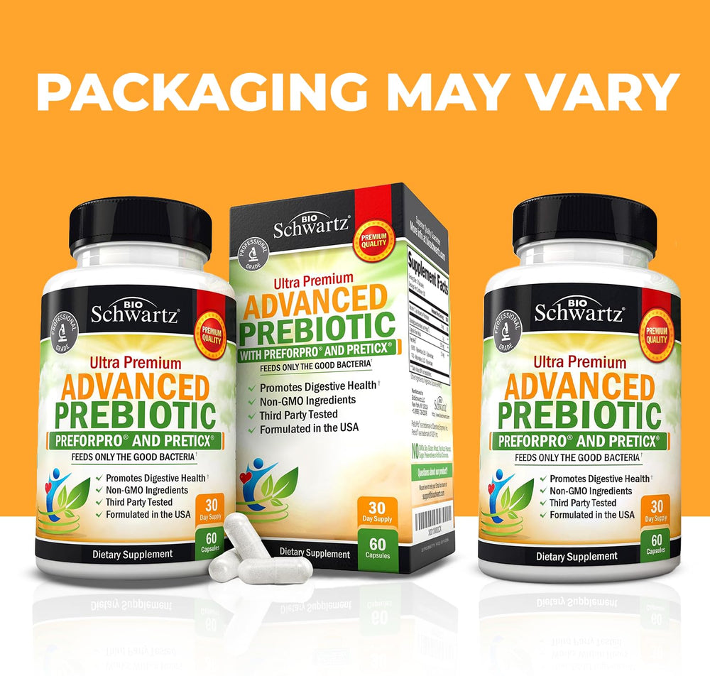 Professional grade gut health supplement bottle