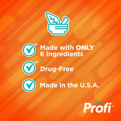 Profi Everyday Nasal Spray ingredients visual highlights natural, hydrating components like pectin and gellan.