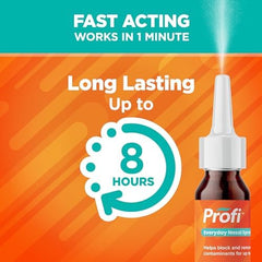 Profi Everyday Nasal Spray packaging suitable for family use (12+).