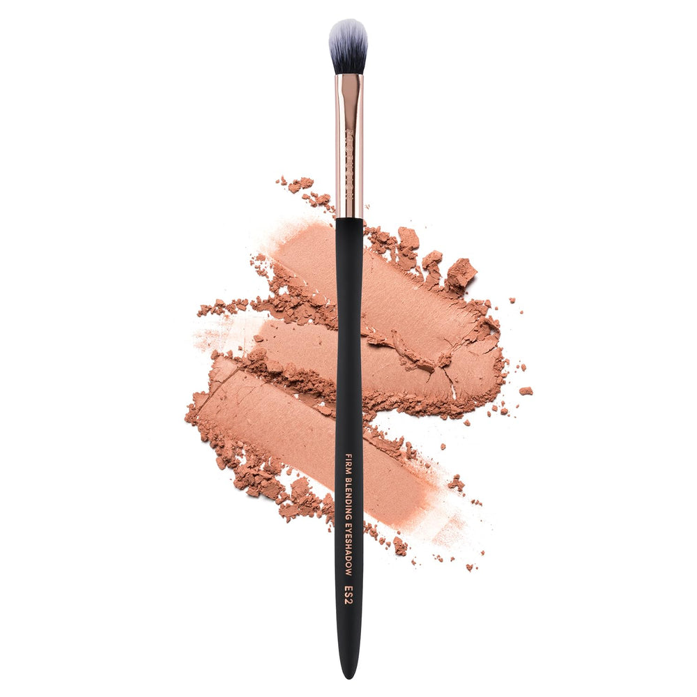 Profusion Cosmetics Firm Blending Bristles deliver smooth shading for precise crease work.